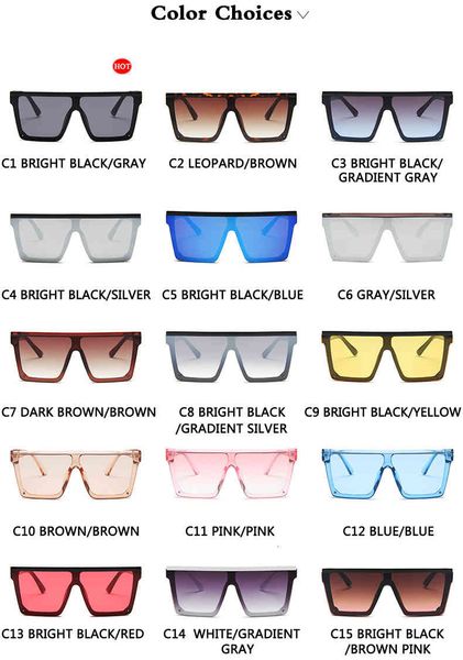 

luxury designer sunglasses vintage oversized square men women brand designer flat fashion one piece lens sun glasses for female shades, White;black