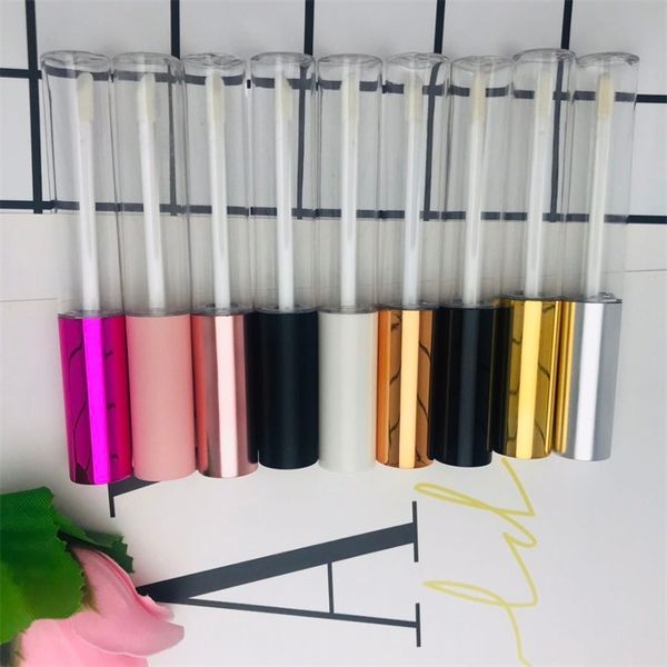 

10ml cosmetic gloss lip glaze brush container makeup tool lipstick balm refillable bottle diy lipgloss oil wand tube