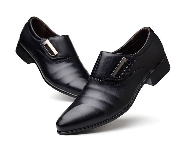 Мода бизнесмены дизайнерские туфли классические кожаные мужские костюмы скольжения на платье обувь Оксфорды черные коричневые зимние сапоги шерстяные большие размеры 38-48