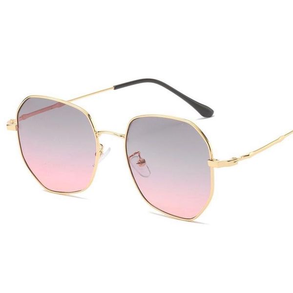 

sunglasses 2021 ocean retro metal lu women fashion trendy irregular sun glasses quality big frame high color driving eyewear, White;black