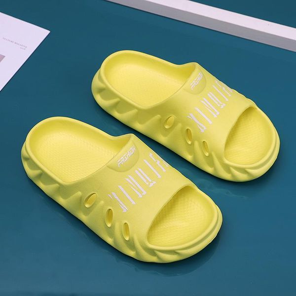 

women high elastic slippers summer beach thick platform sandals non-slip bathing men indoor shoes soft walking flip flop, Black