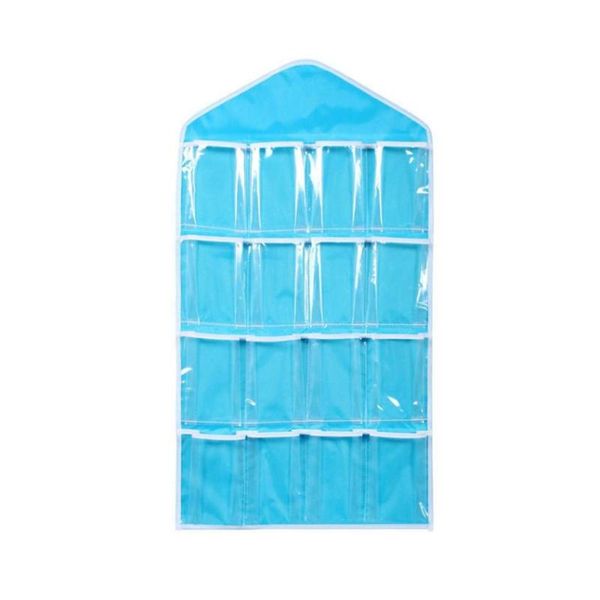 

storage drawers 16pockets clear hanging bag socks bra underwear rack hanger organizer
