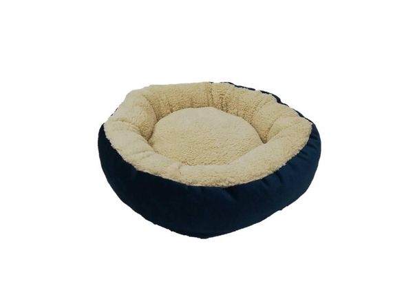 

round cat beds house soft long plush pet dog bed basket products pillow & furniture
