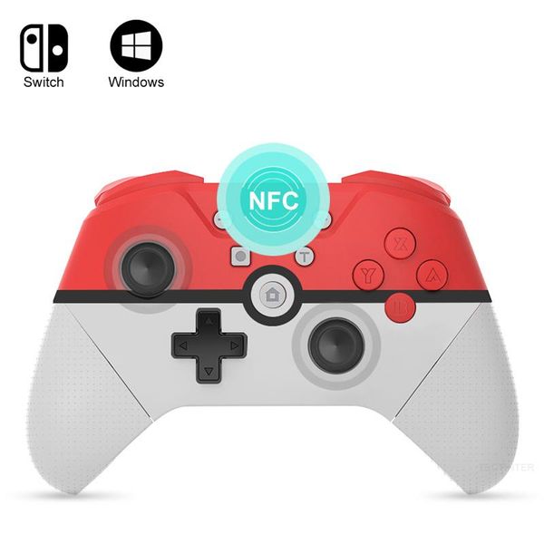 

game controllers & joysticks bluetooth wireless command for switch pro / pc, joystick with 6-axis nfc vibration ns
