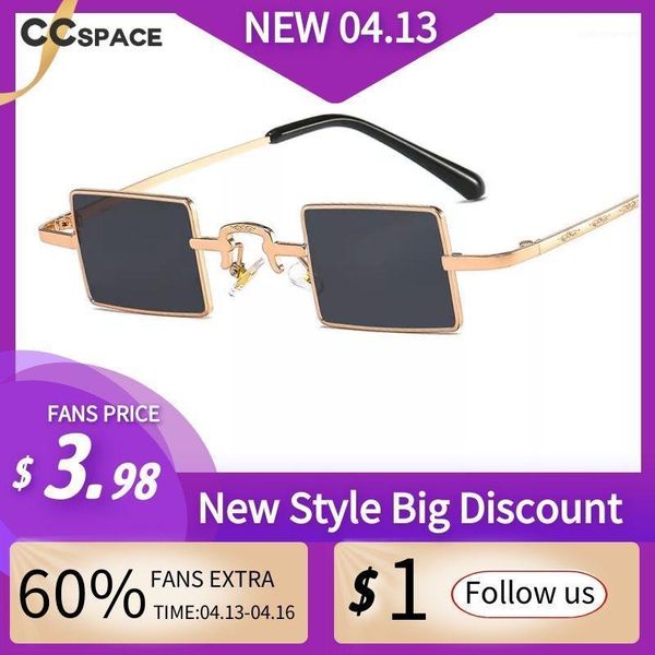 

vintage square punk sunglasses samll frame fashion men women shades uv400 glasses, White;black