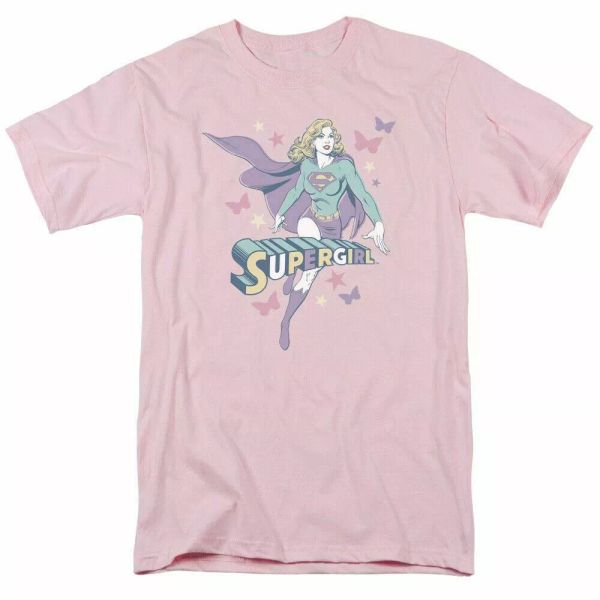 

supergirl supergirl pastels t shirt mens licensed dc comics tee light pink, White;black