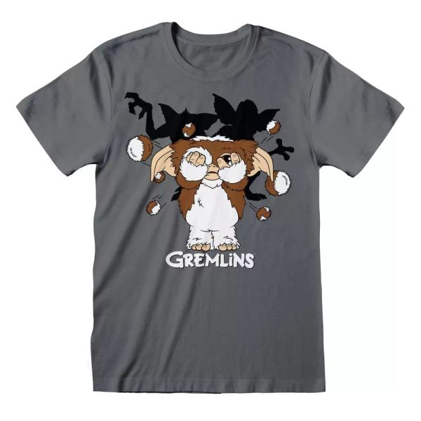 

gremlins fur balls licensed men t-shirt, White;black