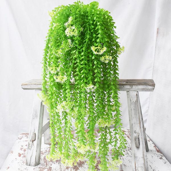 

green artificial plant hydrangea wall hanging and long decoration plantas artificiales para decoracion decorative flowers & wreaths