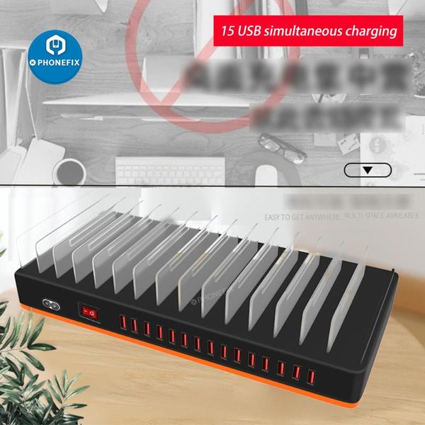 

power tool sets 100w 180w multi usb fast charger 15 port quick charge phone stand charging station organizer for samsung huawei xiaom