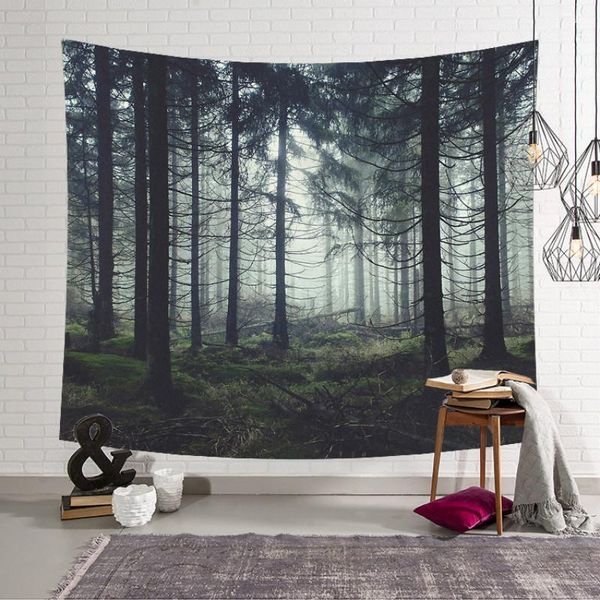 

tapestries nordic scenery wall hanging tapestry modern ins style 3d printed 100% polyestry home art decor yoga mat shawl blanket