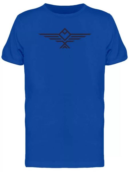 

geometric black eagle shape tee men's -image by shutterstock, White;black