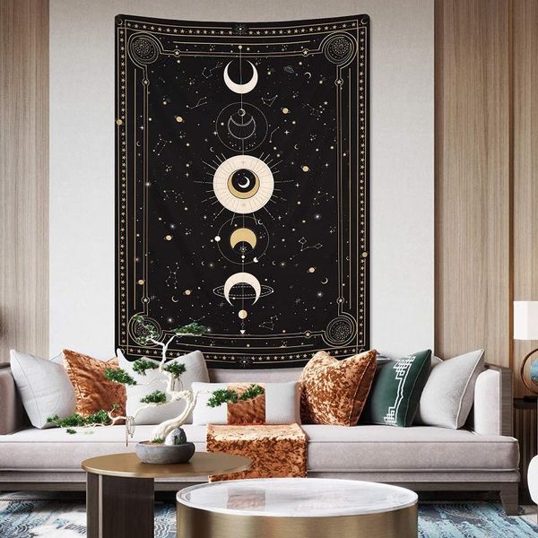 

tapestries moon tapestry wall art bohemian hanging