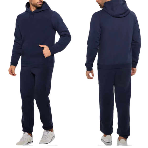 

men's hoodies & sweatshirts 2021 men 2 pieces set sweatshirt + sweatpants tracksuit sportswear solid casual clothing ropa hombre wholes, Black