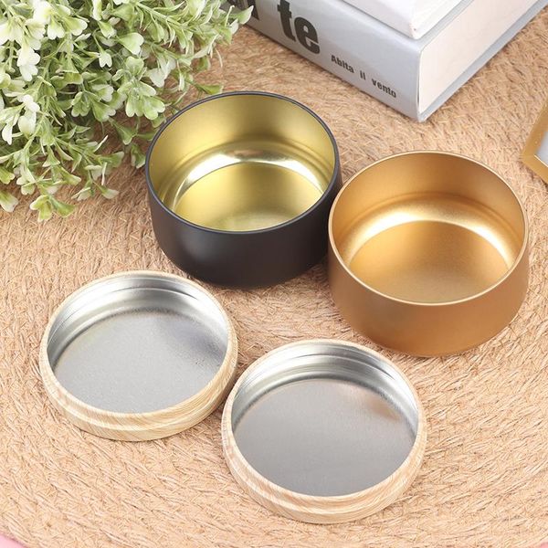 

candle jars box tinplate can wood grain lids cosmetic pot containers party favor
