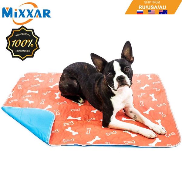 

pet pee pad 3 sizes reusable waterproof puppy dog cat bed carpet pets trainging pads absorbent urine mat kennels & pens