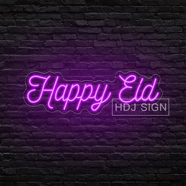 

other lighting bulbs & tubes happy eid background neon signs pography backdrop brick wall modern trend islamic greeting castle moon star rel