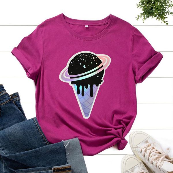 

women's t-shirt summer harajuku loose t shirts women clothes cartoon pattern short sleeve pullovers friends tees female t-shirts, White
