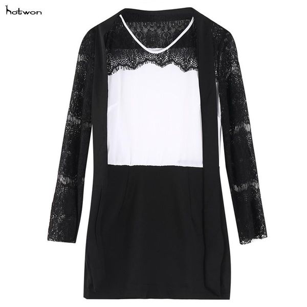 

fashion women summer lace long sleeve party short mini dress casual dresses, Black;gray
