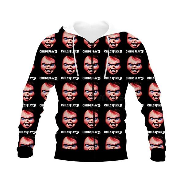 

men's hoodies & sweatshirts wholesale graphic spring autumn winter hip hop casual brand 3d print tiffany and chuck zip hoodie polyester, Black