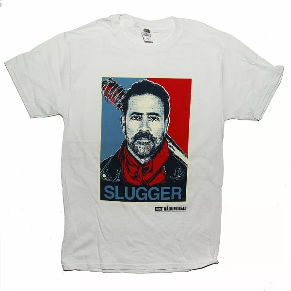 

the walking dead negan slugger t shirt sizes s to 3xl, White;black