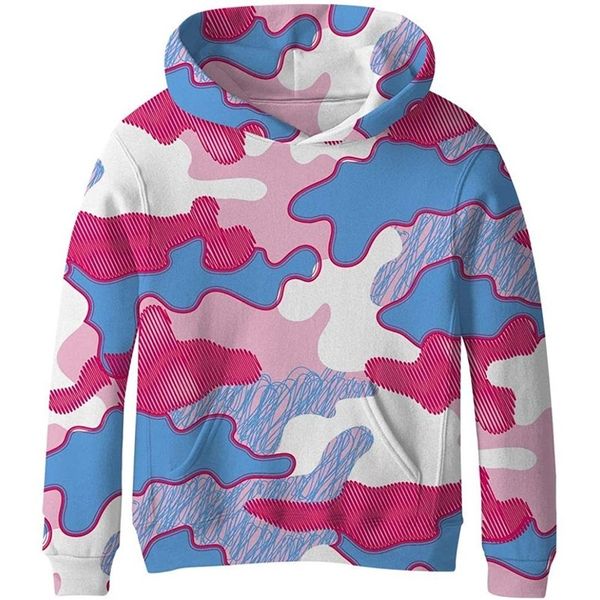 

spot red pattern comfortable men and women novelty hoodie 3d printing pullover hoodie with pocket 100-160, Black