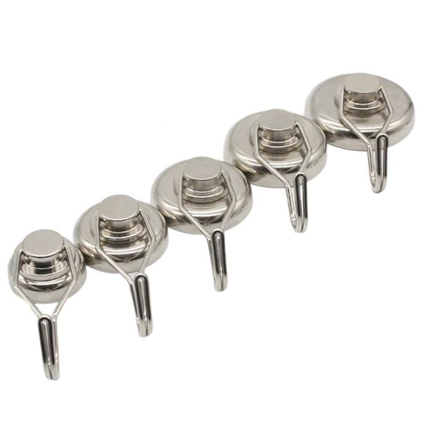 

hooks & rails 4 pcs swivel magnetic heavy duty neodymium magnet spin roll hanger hook for home refrigerator kitchen