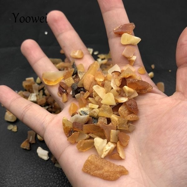 Yoowei 500g Guarigione Irregolare Originale Chips Pietra Rara Perline di Ambra Naturale del Baltico Creazione di Cuscini per Dormire Bene