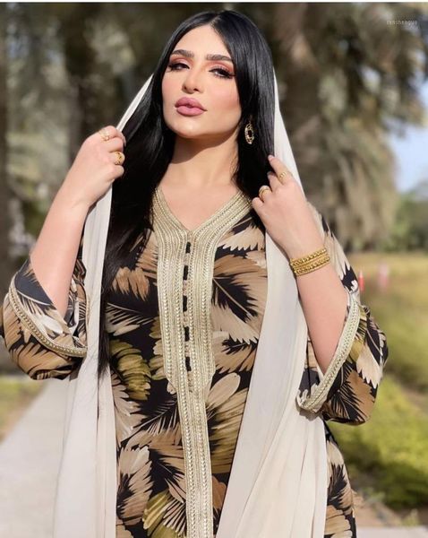 

casual dresses morocco muslim floral jalabiya loose hijab dress ramadan eid 2021 dubai abaya moroccan kaftan turkish islamic women clothing, Black;gray