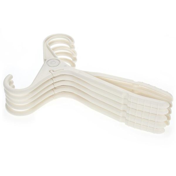 

5pcs/set clothes hanger folding set of 5pcs portable coat foldable drying rack for traveling business trip hangers & racks