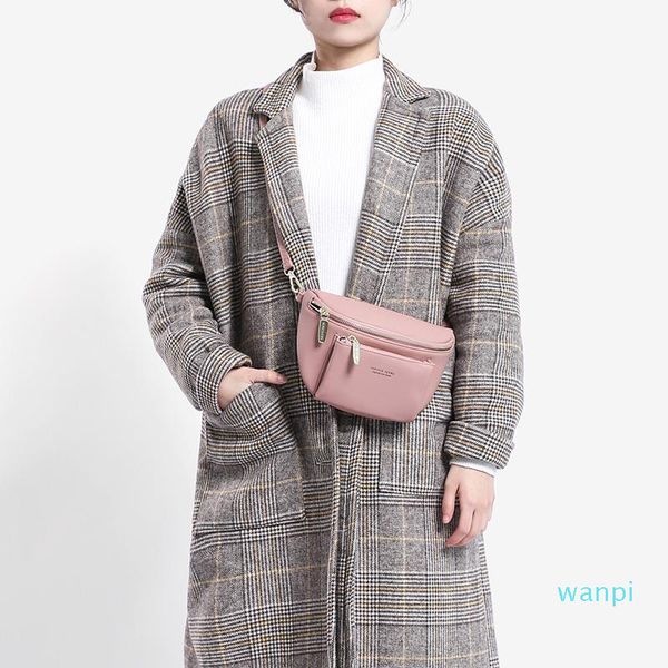 

designer-waist bags multi-functiona women fanny pack ladies messenger shoulder chest bag female fashion pu leather