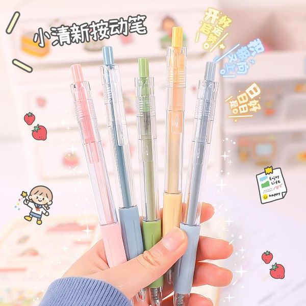 

gel pens cute solid color pen stationary kawaii school supplies ink office suppliers kids gift