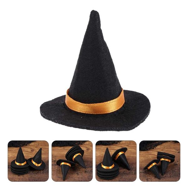 

party hats 10pcs bottle felt mini witch accessories