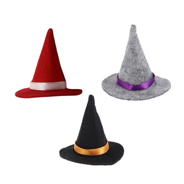 

party hats 3pcs bottle decorative champagne covers mini witch decors