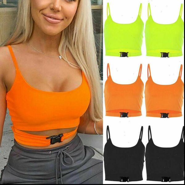 

casual vest women tanks solid sleeveless summer crop t shirt cami, White