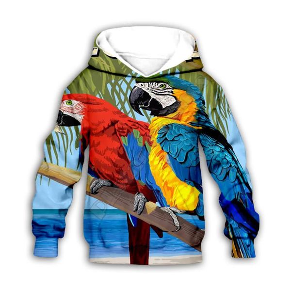 

clothing sets parrot 3d printed hoodies family suit tshirt zipper pullover kids sweatshirt tracksuit/pant shorts 01, White