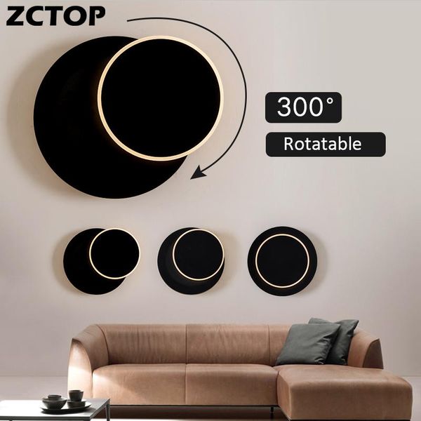 

wall lamp led bedside lamps lights modern living room bedroom tv background home indoor lighting fixture black white sconce