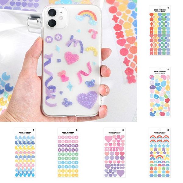 

hand account diary decor stickers color glitter for decorating mobile phone water cup stationery po gift wrap