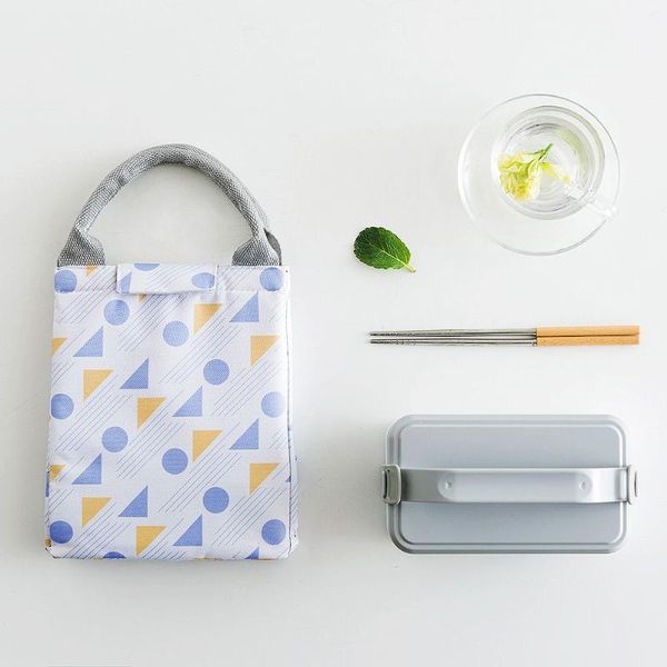 

bag organizer package portable waterproof canvas lunch bags with rice thermal insulated tote picnic cool cooler box, Blue;pink