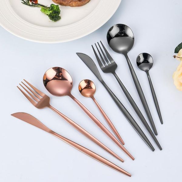 

spoons christmas present tableware kitchen dinner set black