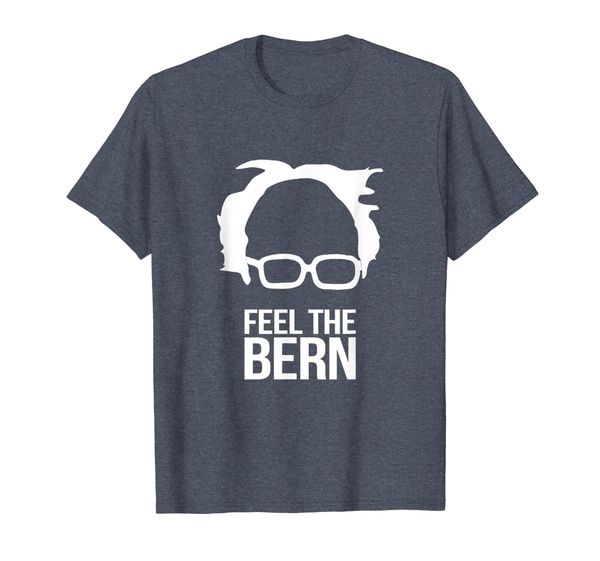 

feel the bern - bernie sanders t-shirt, White;black
