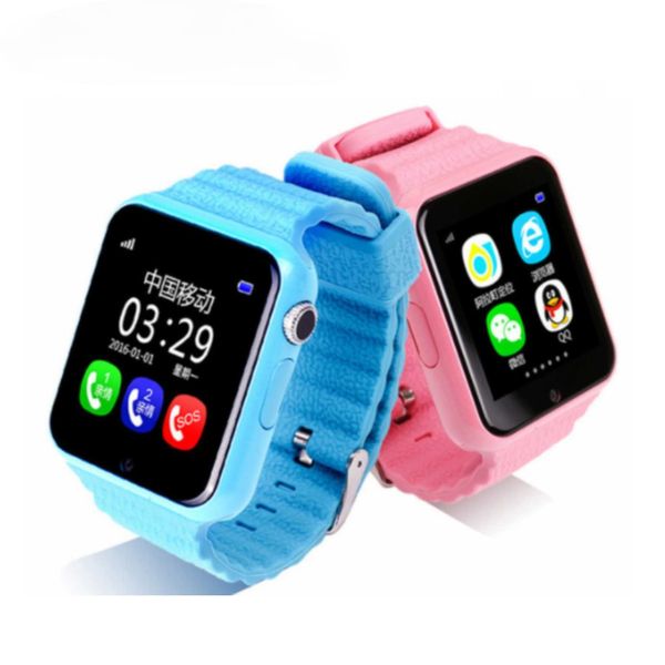 

children baby smart watch v7k 1.54'' with camera facebook child watch phone sos emergency security anti lost for android ios