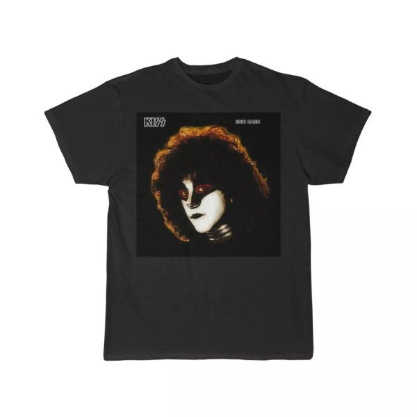 

kiss tshirt eric carr solo men's short sleeve t shirt, White;black