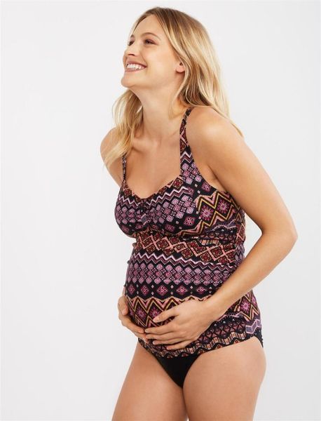 

maternity swimwear pregnant tankinis print floral bikinis pregnancy one piece swimsuit beachwear maillot de bain femme enceinte one-piece su