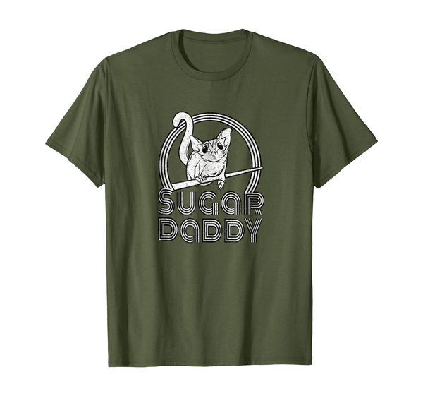 

sugar daddy funny sugar glider t-shirt for sugar glider dads, White;black