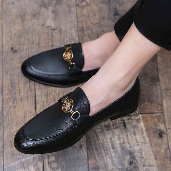 

dress shoes penny loafers men fashion leather casual soft comfortable breathable flats lazy men's lightweigh moccasins driving drc, Black