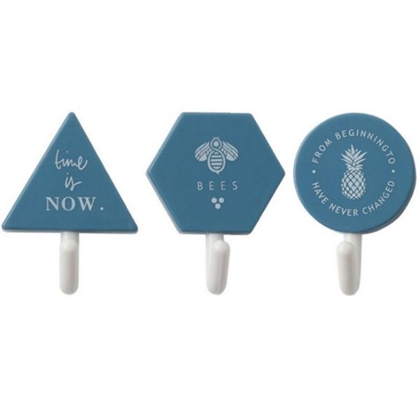 

hooks & rails 3 pcs household strong adhesive hook seamless paste hole-behind the door suction wall waterproof and