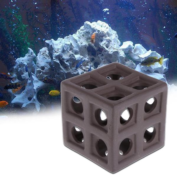 

decorations ceramic hiding cave fish shrimp crab shelter breeding for aquarium tank