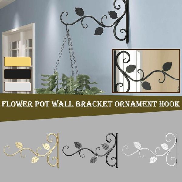 

decoration hooks indoor outdoor decorative wall type plant pot hanging bracket hanger metal hook decorations & rails