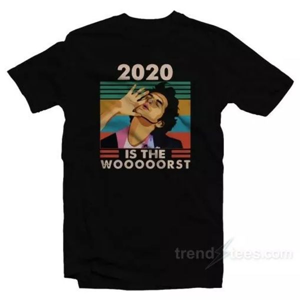 

jean ralphio 2020 is the woooorst t-shirt, White;black