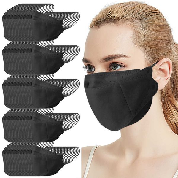 

100pcs mascarillas outdoor masque droplet and haze prevention fish non woven face masque halloween cosplay cubrebocas